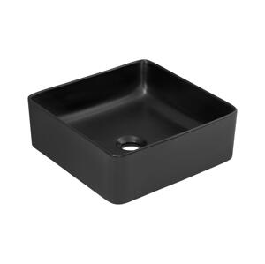 COMAD COMAD UM-6276 SLIM 40 BLACK DP - Umyvadlo na desku SLIM 37x37 cm matná černá