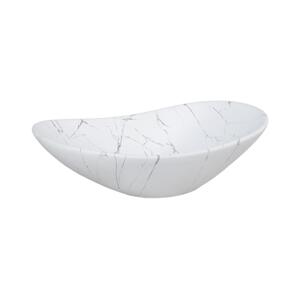 COMAD COMAD UN-LENA-MW17 - Umyvadlo na desku LENA 61,5x36 cm keramika/matná bílá