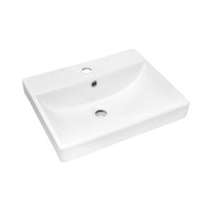 COMAD COMAD UN-RITA-GW-50 - Umyvadlo na desku RITA 50x40 cm keramika/lesklá bílá