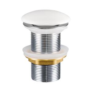 COMAD COMAD CLICK-CLACK T201-3 - Umyvadlová výpusť CLICK-CLACK pr. 7 cm lesklá bílá