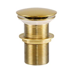 COMAD COMAD CLICK-CLACK T201G-3 - Umyvadlová výpusť CLICK-CLACK pr. 7 cm lesklá zlatá