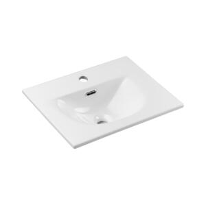 COMAD COMAD SKY 3 50CM DP ( E-8099-3-50 ) - Zápustné umyvadlo SKY 51x40 cm matná bílá
