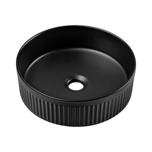 COMAD COMAD BEYOND 2 BLACK ( E-6565 ) - Umyvadlo na desku BEYOND pr. 36 cm matná černá