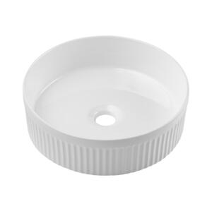 COMAD COMAD BEYOND 2 WHITE ( E-6565 ) - Umyvadlo na desku BEYOND pr. 36 cm lesklá bílá