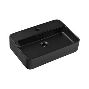 COMAD COMAD  2 BLACK ( E-6282 ) - Umyvadlo na desku  55x38 cm matná černá