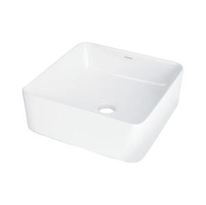 Deante Deante CDJ_6U3S - Umyvadlo na desku JASMIN 34,5x34,5 cm keramika/bílá