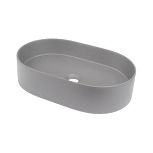 Deante Deante CQS_SU6S - Umyvadlo na desku SILIA 35x55 cm granit/metalicky šedá
