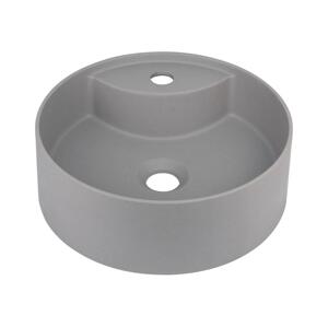 Deante Deante CQS_SU4B-Umyvadlo na desku s otvorem SILIA pr. 36cm granit/metalicky šedá