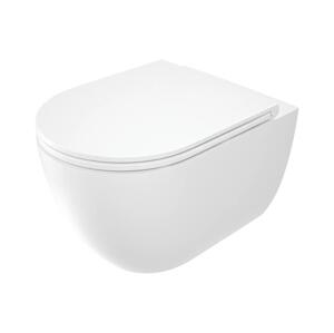 Deante Deante CGRD6ZPW - Závěsné WC s prkénkem ROUND keramika/bílá