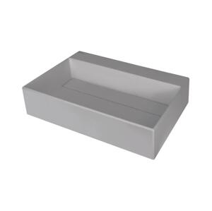 Deante Deante CQR_SU6M - Umyvadlo na desku CORREO 40x60cm granit/metalicky šedá