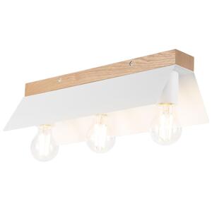 Stropní svítidlo ESME 3xE27/15W/230V bílá/dub