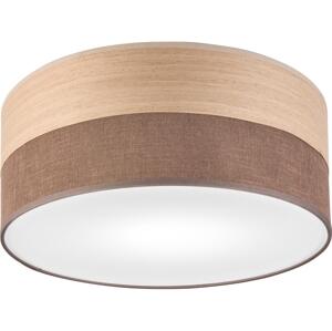 Stropní svítidlo SIRJA WOOD 1xE27/15W/230V pr. 35 cm hnědá/dub
