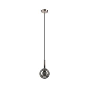 Lustr na lanku ROLLO 1xE14/5W/230V matný chrom/kouřová