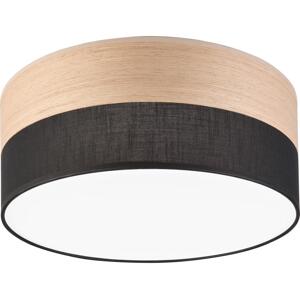 LED Stropní svítidlo SIRJA WOOD LED/20W/230V pr. 35 cm černá/dub