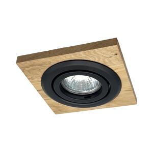 Podhledové svítidlo TOBBY 1xG9/20W/230V 11,5x11,5 cm dub/černá