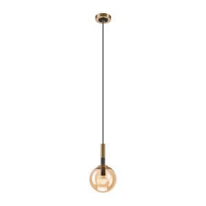 Lustr na lanku ROLLO 1xE14/5W/230V zlatá/kouřová béžová LM-1.218/ZŁOTY/E14