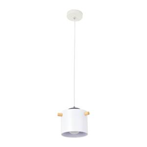 Lustr na lanku BODO 1xE27/60W/230V bílá