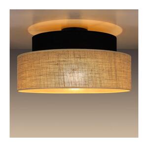 Stropní svítidlo BOHO 1xE27/60W/230V černá/béžová