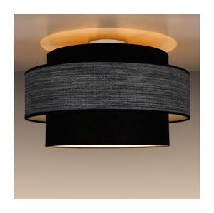 Stropní svítidlo GRACE 1xE27/60W/230V černá/šedá