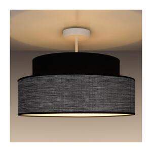 Přisazený lustr GRACE 1xE27/60W/230V černá/šedá