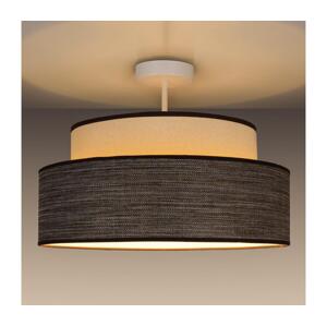 Přisazený lustr GRACE 1xE27/60W/230V krémová/hnědá