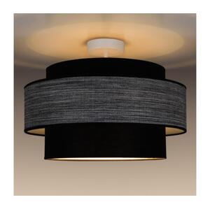 Přisazený lustr GRACE 1xE27/60W/230V černá/šedá