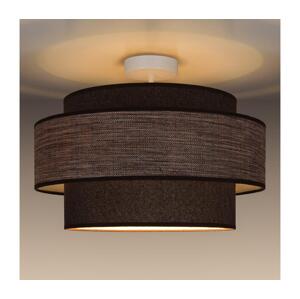 Přisazený lustr GRACE 1xE27/60W/230V hnědá/béžová