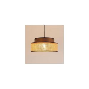 Lustr na lanku BOHO 1xE27/60W/230V hnědá/béžová
