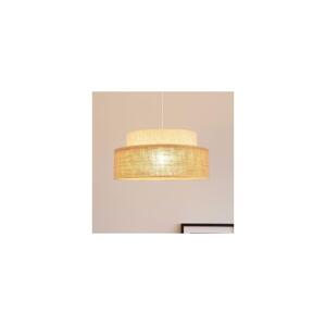 Lustr na lanku BOHO 1xE27/60W/230V bílá/béžová
