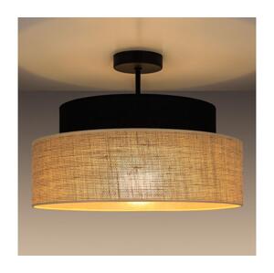 Přisazený lustr BOHO 1xE27/60W/230V černá/béžová