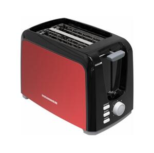 Heinner HTP-700BKRD - Topinkovač s dvěma otvory 700W/230V červená/matný chrom HTP-700BKRD