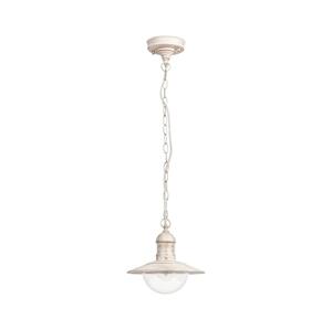 Brilagi - Venkovní závěsné svítidlo MOLDE 1xE27/60W IP44 bílá/patina 63026