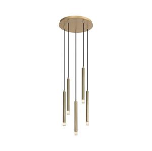 Rabalux Rabalux 72361 - Lustr na lanku RAMIRA 5xG9/5W/230V zlatá
