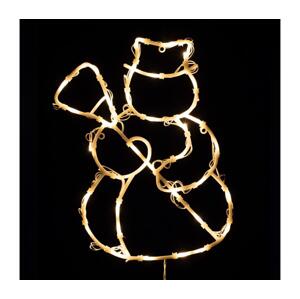 LED Vánoční dekorace do okna 35xLED/230V IP44 sněhulák teplá bílá 5005612