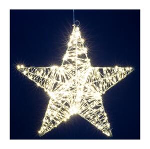 LED Vánoční dekorace 320xLED/230V 45 cm hvězda teplá bílá 5005613