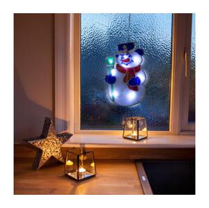 LED Vánoční dekorace 8xLED/3xAAA studená bílá sněhulák gl-56530D