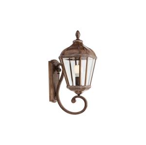 Redo Redo 9656 - Venkovní nástěnná lampa ESSEN 1xE27/70W/230V IP44 hnědá/patina