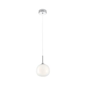 Redo Redo 01-2081 - Lustr na lanku KIWI 1xG9/40W/230V pr. 12 cm lesklý chrom/bílá
