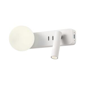 Redo Redo 01-2991 - LED Nástěnné svítidlo OASIS LED/3W/230V+1xG9/10W USB CRI 90 bílá