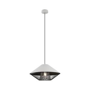 Redo Redo 01-3004 - Lustr na lanku GRILL 1xE27/42W/230V pr. 39,6 cm černá/bílá