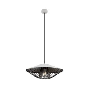 Redo Redo 01-3008 - Lustr na lanku GRILL 1xE27/42W/230V pr. 49,5 cm černá/bílá