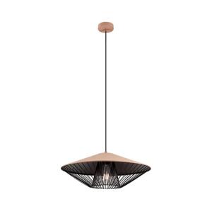 Redo Redo 01-3009 - Lustr na lanku GRILL 1xE27/42W/230V pr. 49,5 cm černá/hnědá