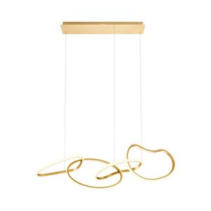 Redo 01-3389 - LED Stmívatelný lustr na lanku BIAS LED/90W/230V zlatá 01-3389