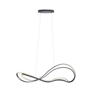 Redo 01-3599 - LED Stmívatelný lustr na lanku TEMPEST LED/58W/230V černá 01-3599