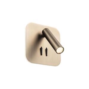 Redo 01-4473 - LED Nástěnné svítidlo QUDA LED/6W/230V+LED/3W CRI 90 USB bronzová 01-4473