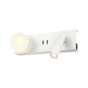 Redo 01-4660 - LED Nástěnné svítidlo NORMA LED/5W/230V + LED/3W CRI 90 USB bílá 01-4660