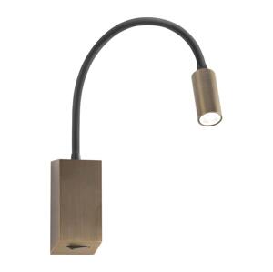 Redo 01-4802 - LED Flexibilní lampička HELLO LED/3W/230V bronzová 01-4802