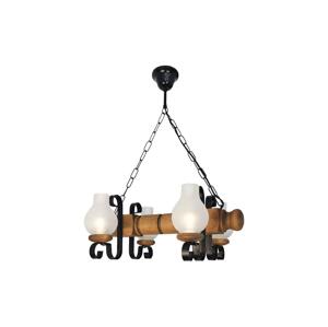 Exodus Lighting Srl Lustr na řetězu RUSTIC 4xE14/40W/230V buk - FSC certifikováno