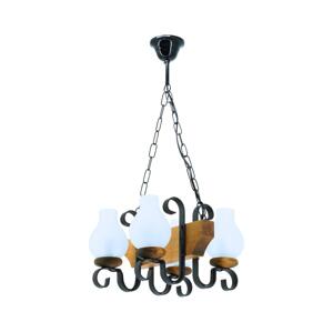 Exodus Lighting Srl Lustr na řetězu VELA 4xE14/40W/230V buk - FSC certifikováno