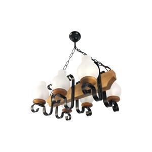 Exodus Lighting Srl Lustr na řetězu VELA 6xE14/40W/230V buk - FSC certifikováno